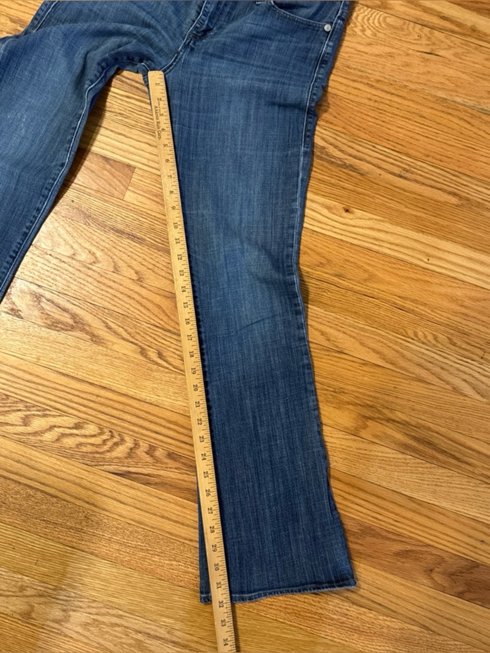 Rock & Republic Roth Jeans Womens Flared Mid Rise Stretch Blue Denim Sz 12 - Picture 5 of 13